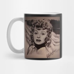 INK PEN PORTRAIT OF LUCILLE BALL Mug